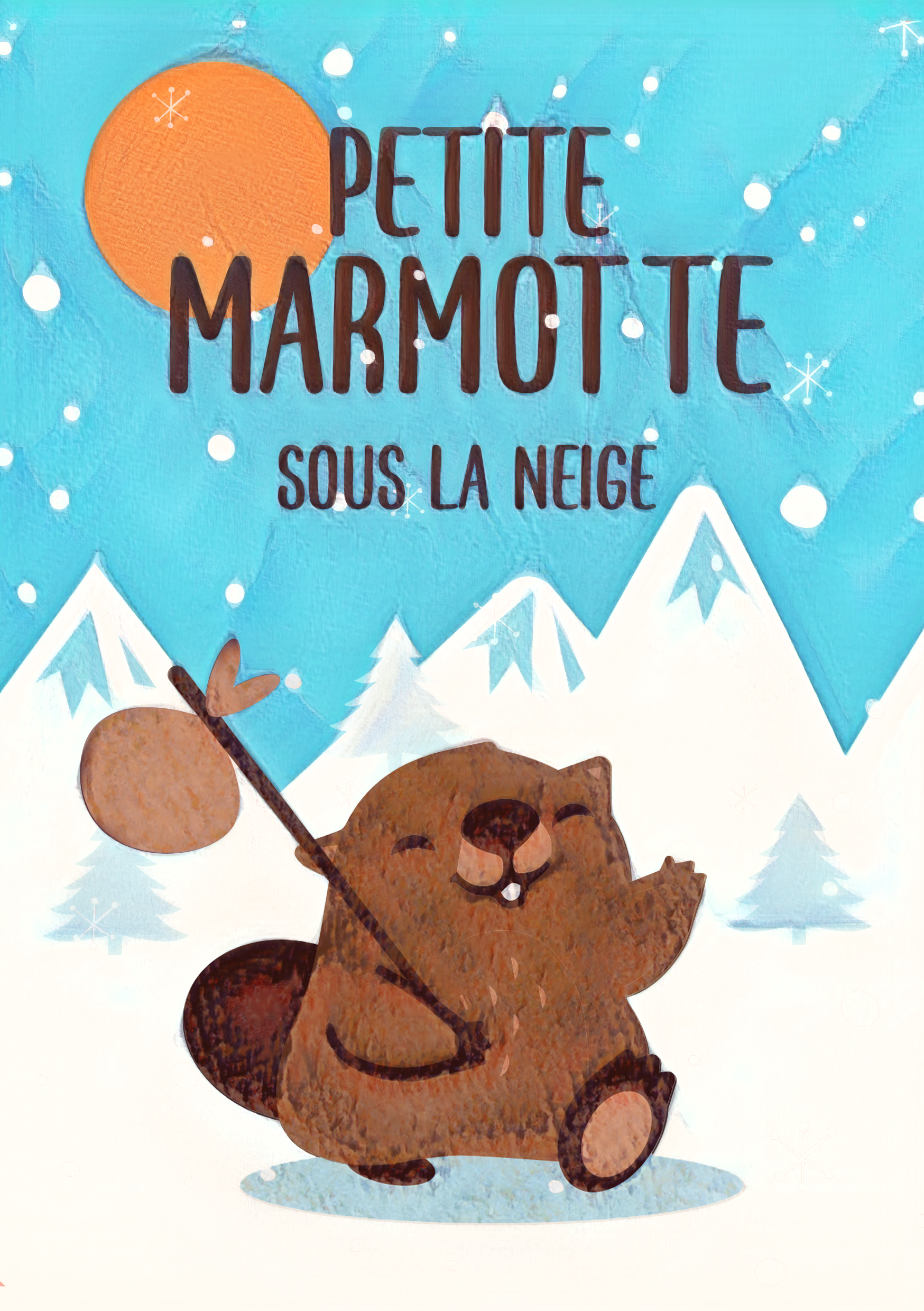 Petite Marmotte sous la neige