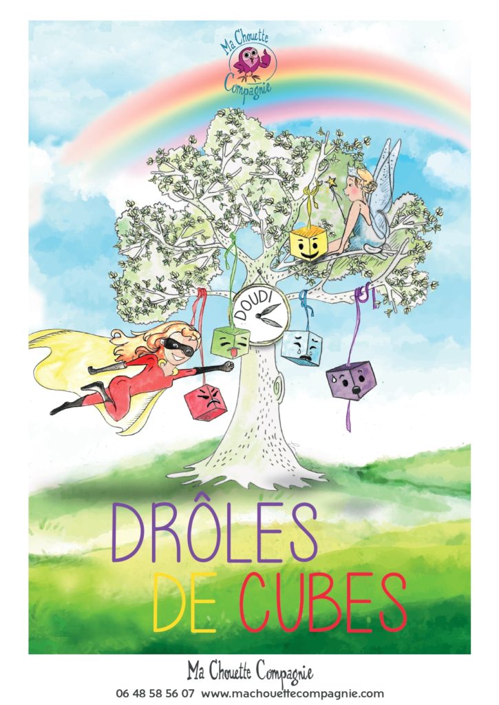 Affiche spectacle pour crèches et écoles maternelles sur le thème des émotions